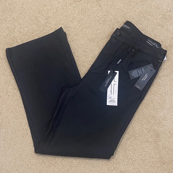 Liverpool Pants - LIVERPOOL Hannah Crop Flare Coated Jean Pants MSRP $109 Women's Size 12/31